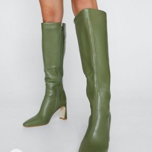 Never worn! Perfect spring knee high boots (Nasty Gal)